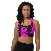 166 - NUCKLE UP Cutie Bear Boxer - Longline sports bra