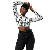 288 - NUCKLE UP Action Fist - Recycled long-sleeve crop top