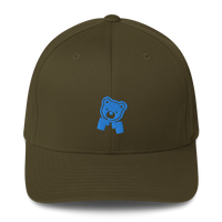 407 - NUCKLE UP - Baddie Bear Structured Cap - Baby Blue