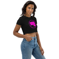 150 - NUCKLE UP Fist - Organic Crop Top